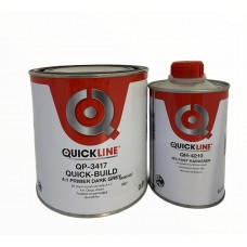 Автомобільний грунт наповнювач Quickline 4:1 Quick-Build 0,8 л + затверджувач 0,2 л, темно-сірий