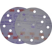 3M 51053 Супертонкий Абразивний Полірувальний Диск Hookit 260L, діам. 150 мм, P1500, конфіг. LD861A