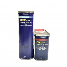 DYNA Clear 7000 AS Прозорий Акриловий Лак + затверджувач Flexi fast, 1л + 0,5л