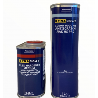  Лак акриловий безбарвний Dyna HS 6000 Medium, 1л + затв. 0,5л